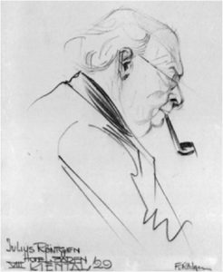 Drawing by Fritz Röntgen, 1929